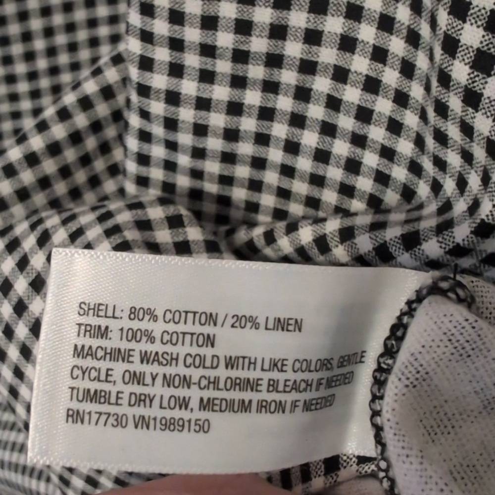 A New Day Classic Black and White Checkered Dress NWT - Picture 5 of 8